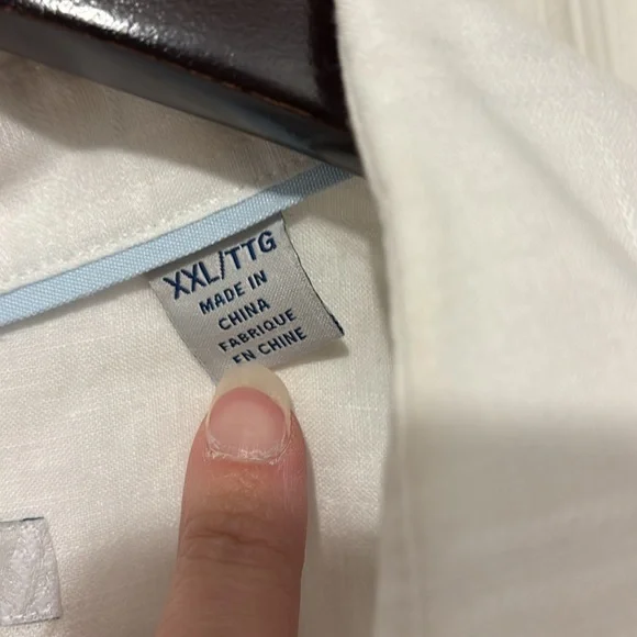Tommy Bahama White Men's Shirt - Picture 3 of 6